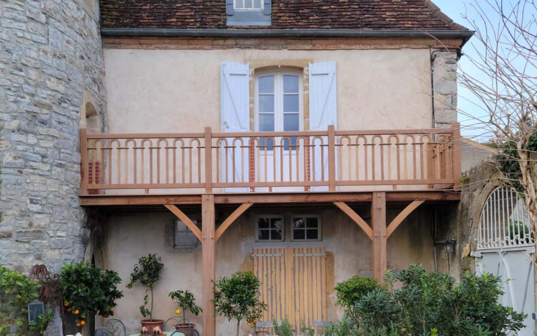 Sauveterre – fabrication d&rsquo;un balcon
