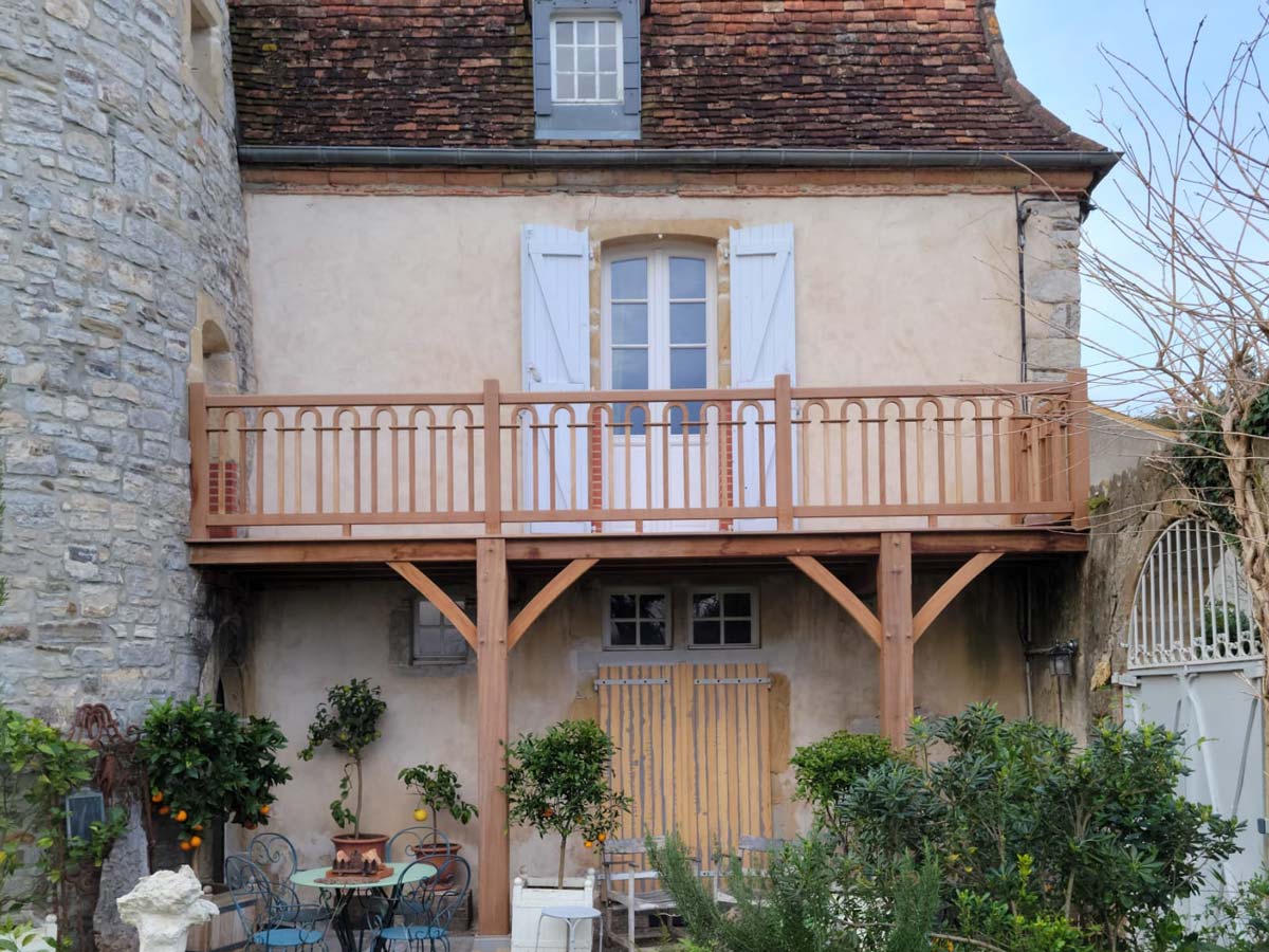 Sauveterre – fabrication d&rsquo;un balcon